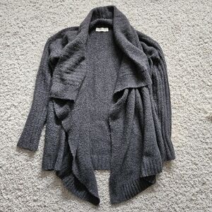 Abercrombie & Fitch Gray Open Front Cardigan